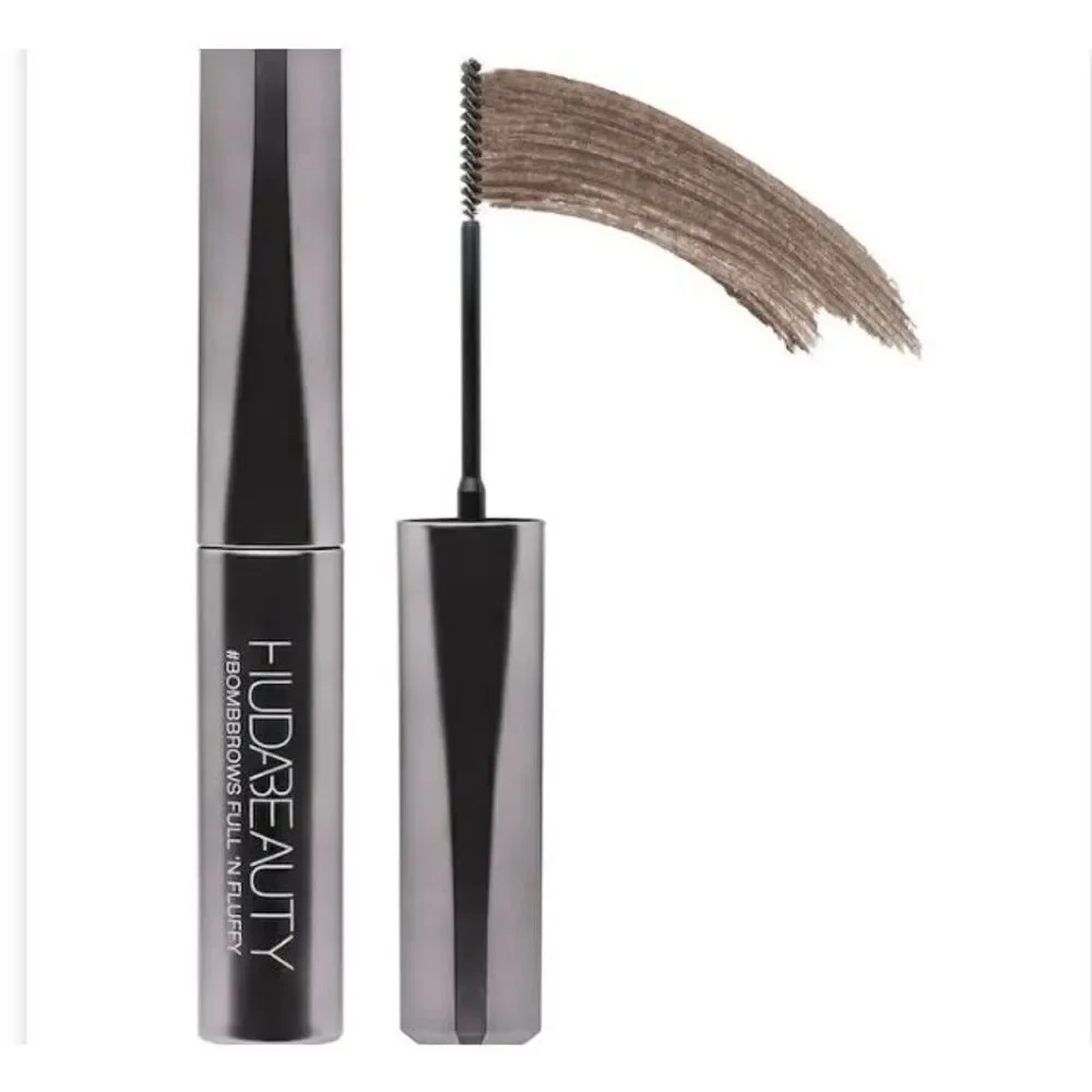 HUDA BEAUTY -  NWT #BombBrows Full & Fluffy Fiber Gel in #4 Light Brown - Picture 5 of 11